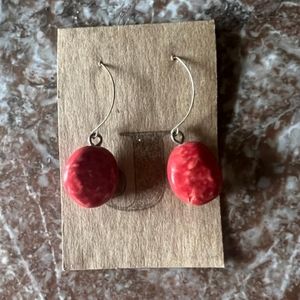 Handmade Red Earrings